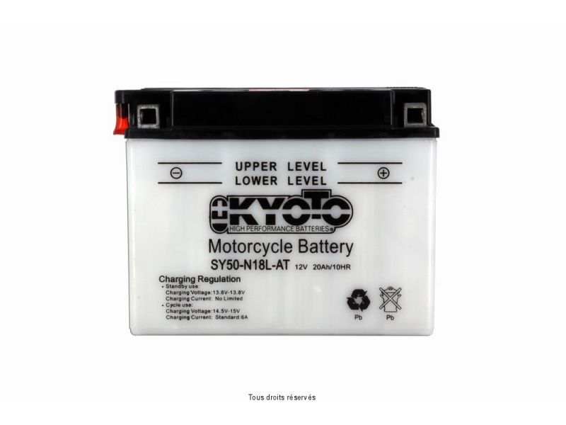 Sy50-n18l-at L 206mm  W 91mm  H 164mm 12v 20ah Acide 1,27l1