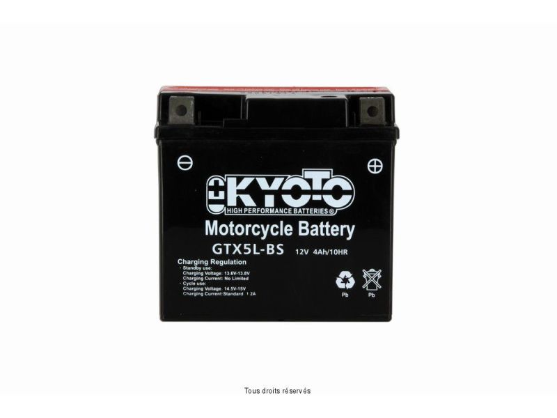 Ytx5l-bs - Ss Entr. Acide L 114mm  W 71mm  H 106mm 12v 4ah Acide 0,27l0