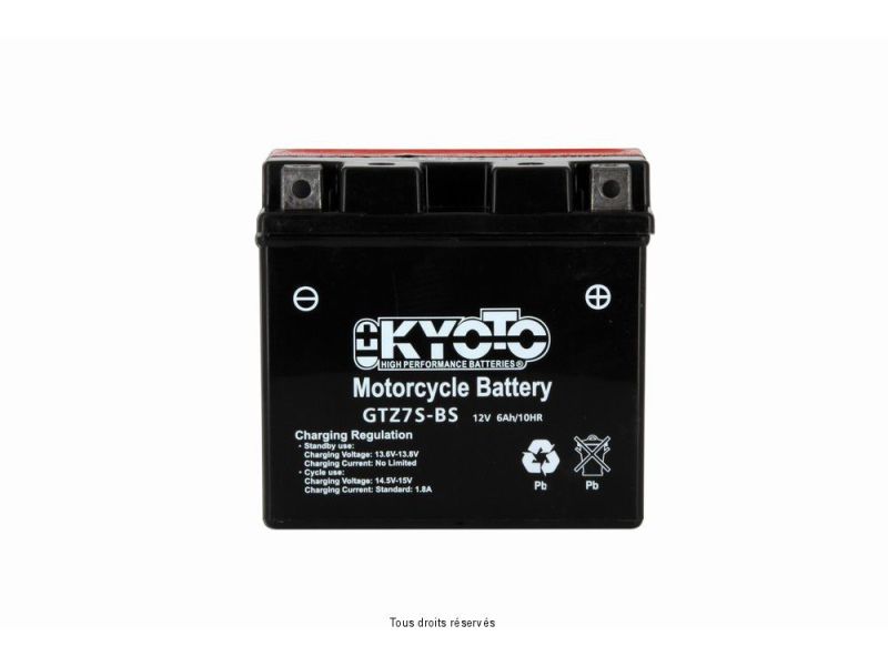 Ytz7s-bs - Ss Entr. AGM L 114mm  W 70mm  H 105mm 12v 6ah Acide 0.28l1