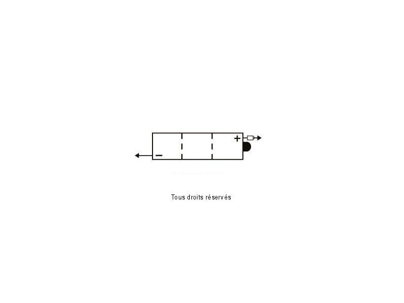 6n4-2a-7  - X20 L 71mm  W 71mm  H 96mm 6v 4ah Acide 0,19l0