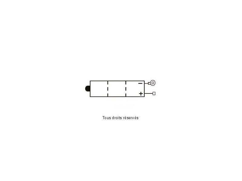 6n4a-4d  - X10 L 58mm  W 62mm  H 131mm 6v 4ah Acide 0,2l0