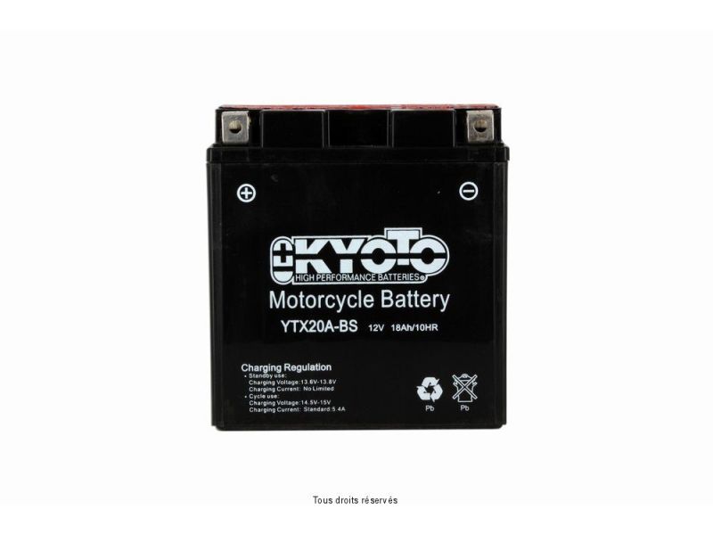 Ytx20a-bs - Ss Entr. Acide L 150mm  W  87mm  H 161mm 12v 18ah Acide 0,93l1