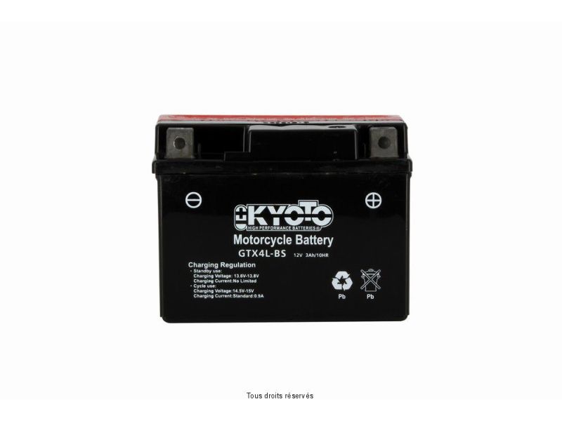 Ytx4l-bs - Ss Entr. Acide L 114mm  W 71mm  H 86mm 12v 3ah Acide 0,18l1