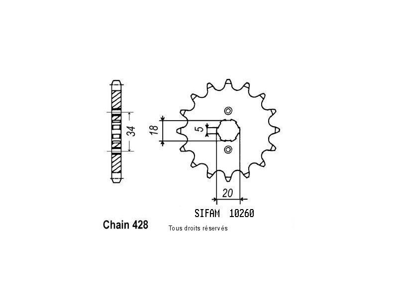 Pignon C 90 75-82   10260cz0