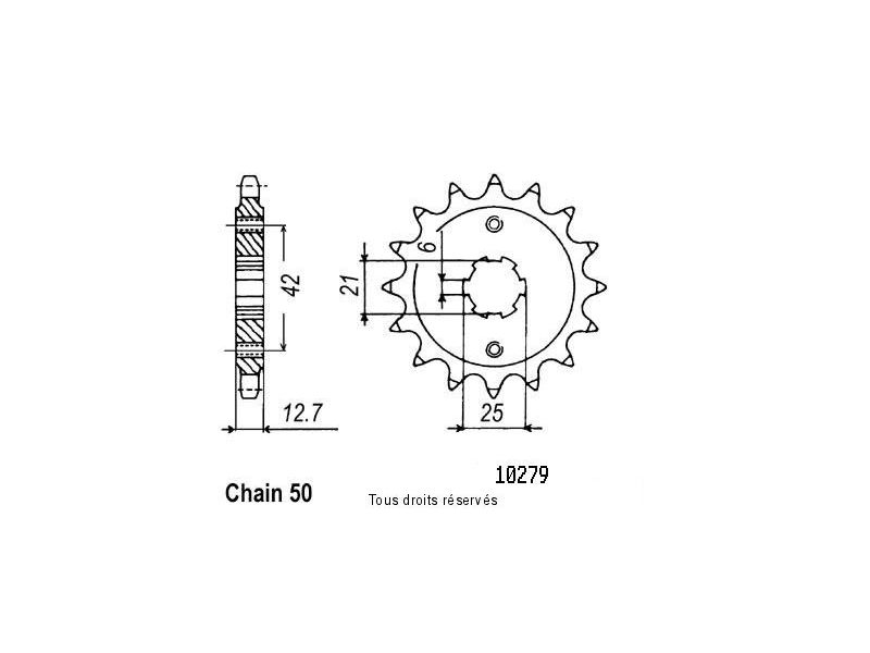 Pignon Cb 750 Four 71-78   10279cz0