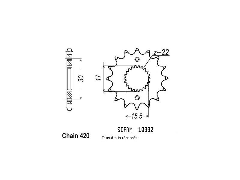Pignon 80 Cr 86-01   10332cz0