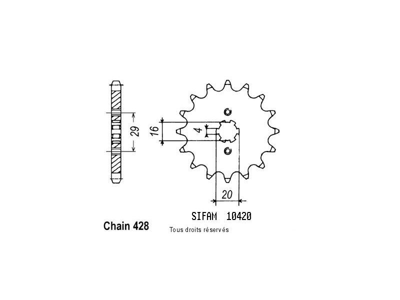 Pignon Ts 80 X 84-85   10420cz0