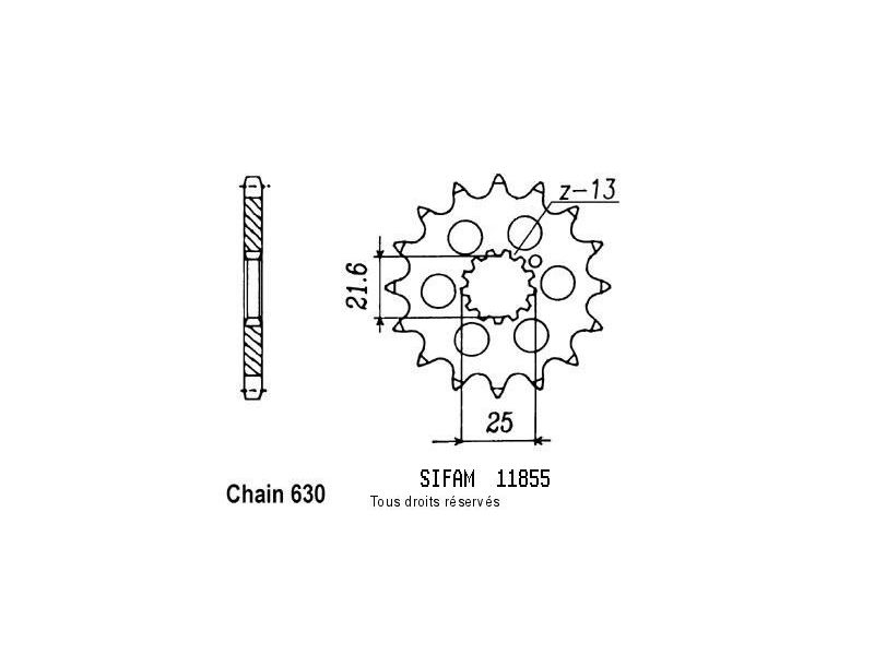 Pignon Gpz 750 R 82   11855cz0