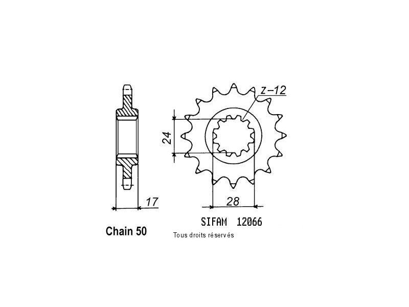 Pignon Cbr 600 F 87-96   12066cz0