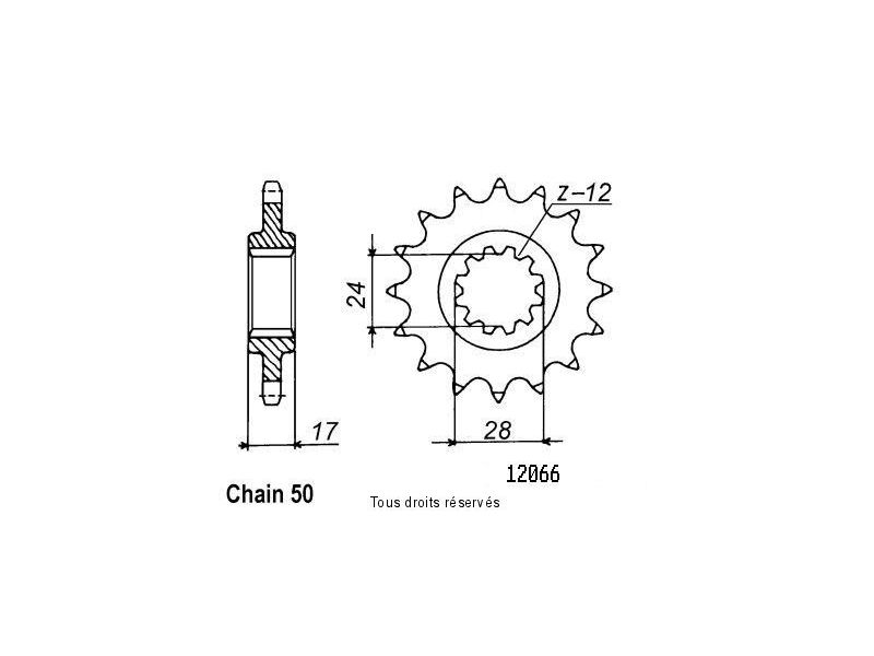 Pignon Cbr 600 F 87-96   12066cz0