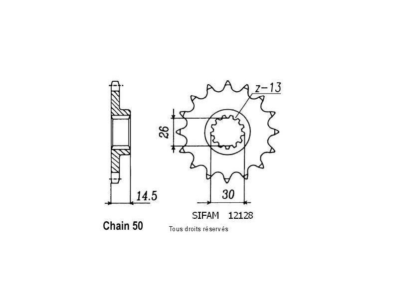 Pignon Cbx 1000 81-82   12128cz0
