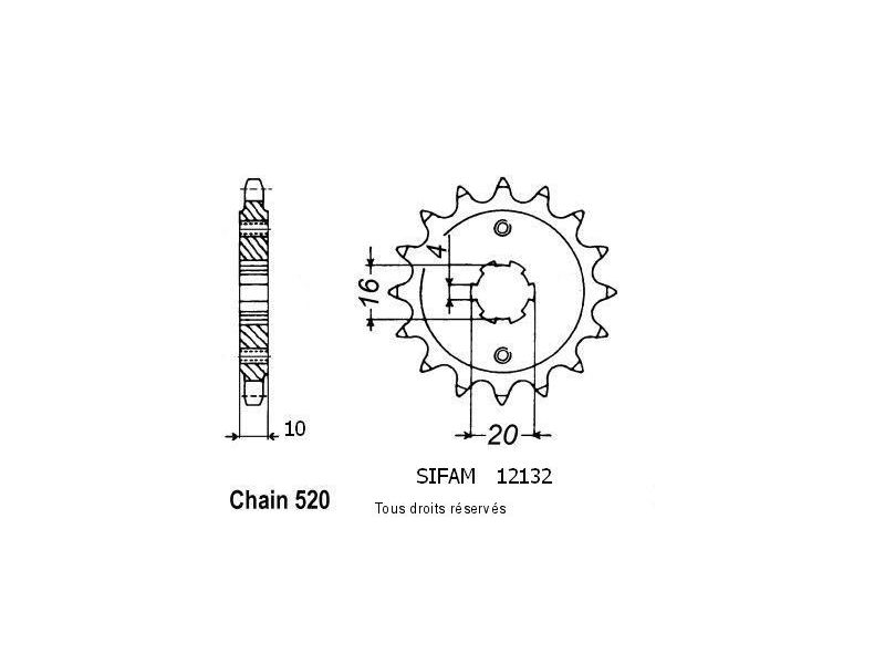 Pignon Hva 125 Wre   12132cz0