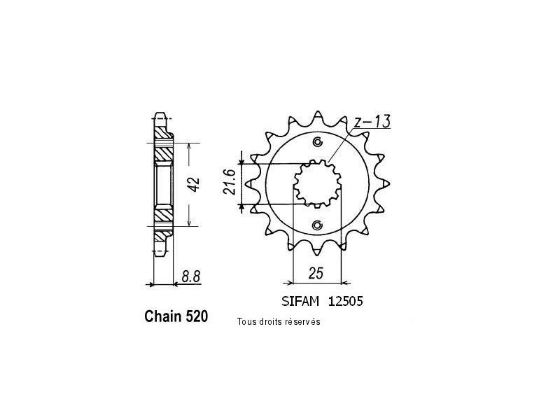 Pignon Racing Pas 520   12505cz0