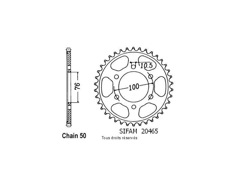 Couronne Gsx 550 E 83-87   Pas530/Z460