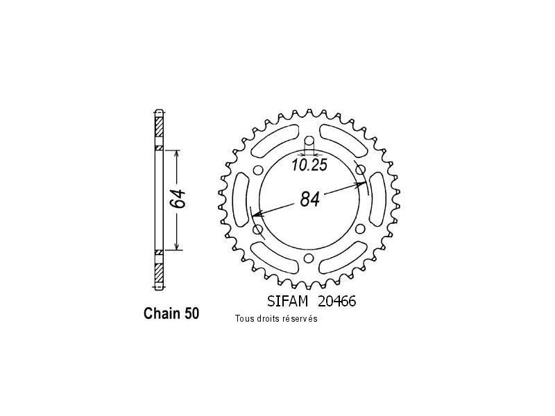 Couronne Gsx 400 Lx 81-82   Pas530/Z420