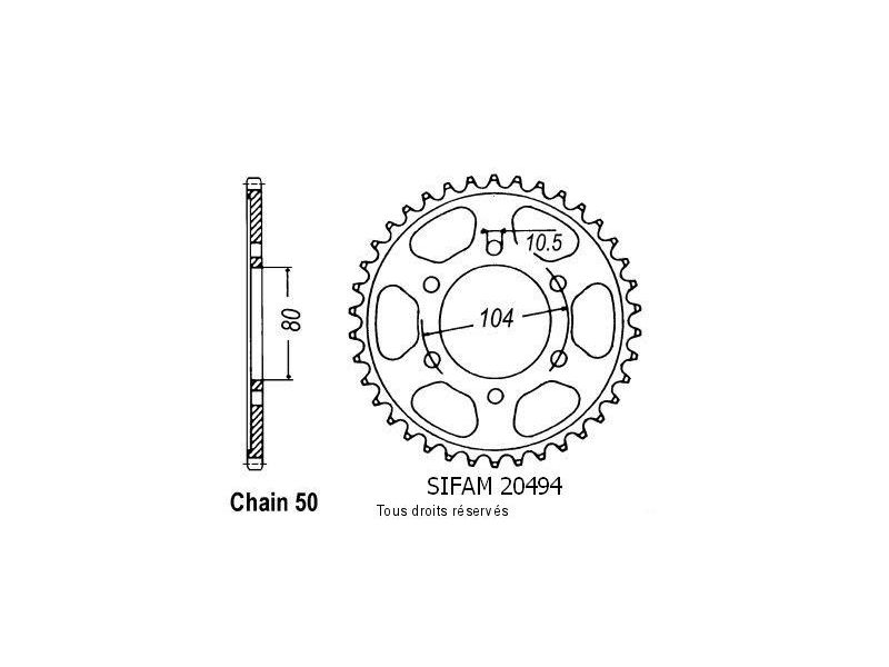 Couronne Zr 400 F 83-85   Pas530/Z400