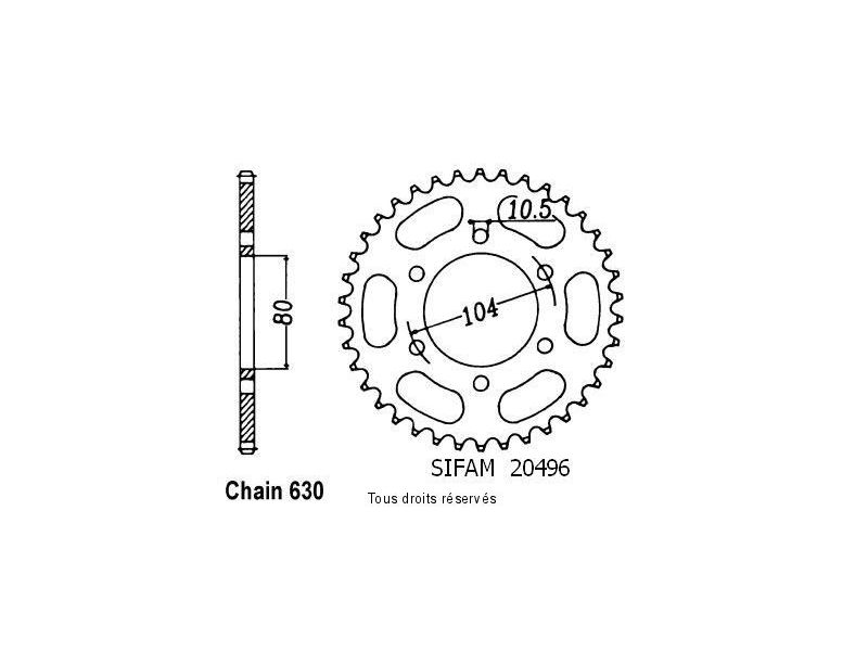 Couronne Zx 1100 Gpz 83-85   Pas630/Z410