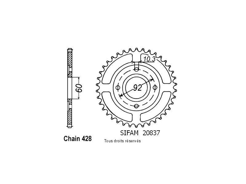 Couronne Rd 125 Dx Baton 78-81   Pas428/Z390