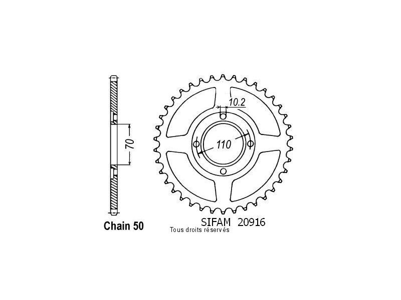 Couronne Cb 400 T 77-80   Pas530/Z360