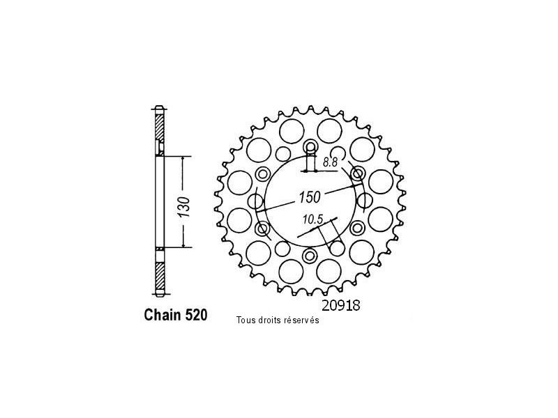 Couronne Xl 600 Lm Rm 85-88   Pas520/Z400
