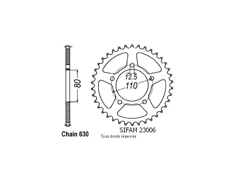 Couronne Cbx 1000 Z 79-80   Pas630/Z350