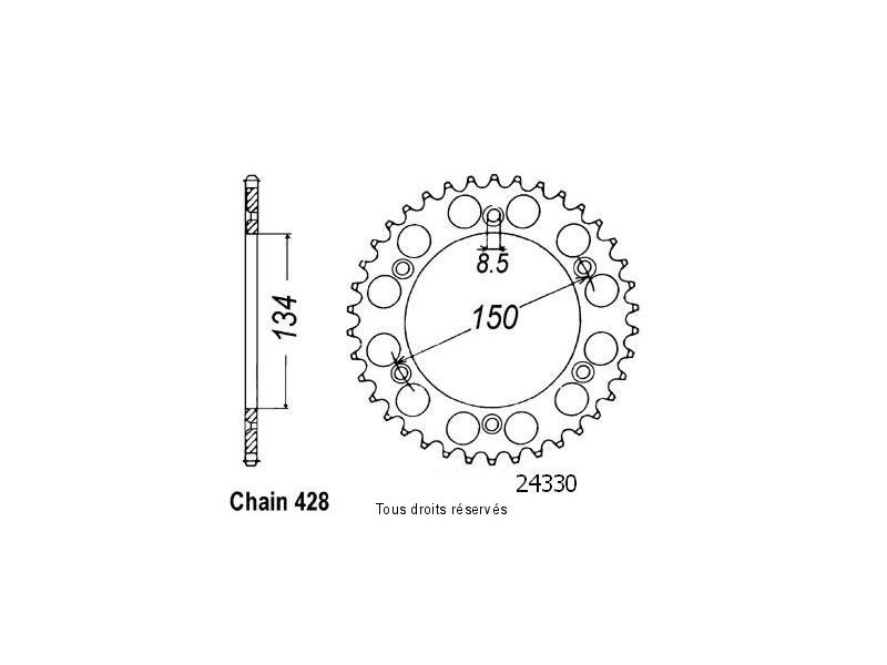 Couronne 125 Kdx 90-98   Pas428/Z520
