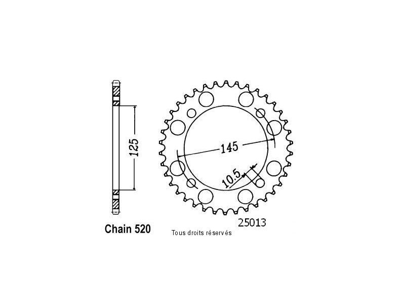 Couronne Xv 125 Virago  97-00   Pas520/Z470