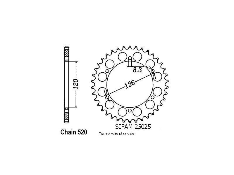 Couronne Srx 600 86-94   Pas520/Z370
