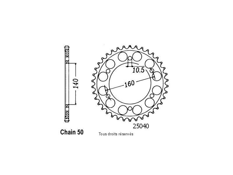 Couronne Zzr 1100 90-94   Pas530/Z450