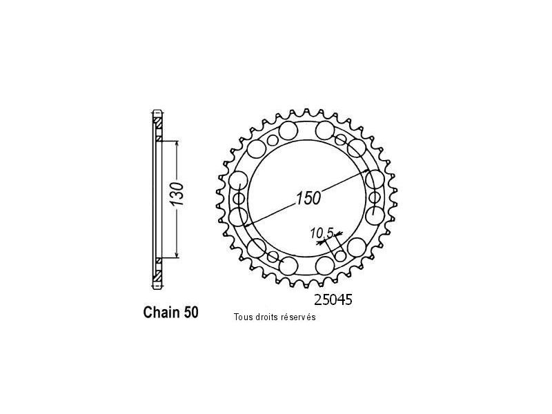 Couronne Fzr 750 Genesis 87-88   Pas530/Z430
