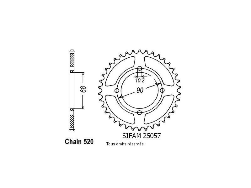 Couronne Mtx 200 Rw 83-86   Pas520/Z420