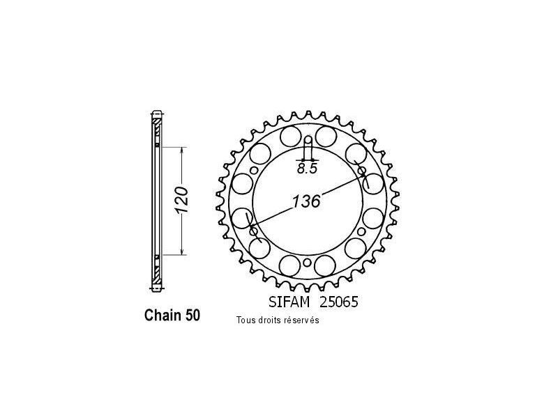 Couronne Xj 600 84-91   Pas530/Z440