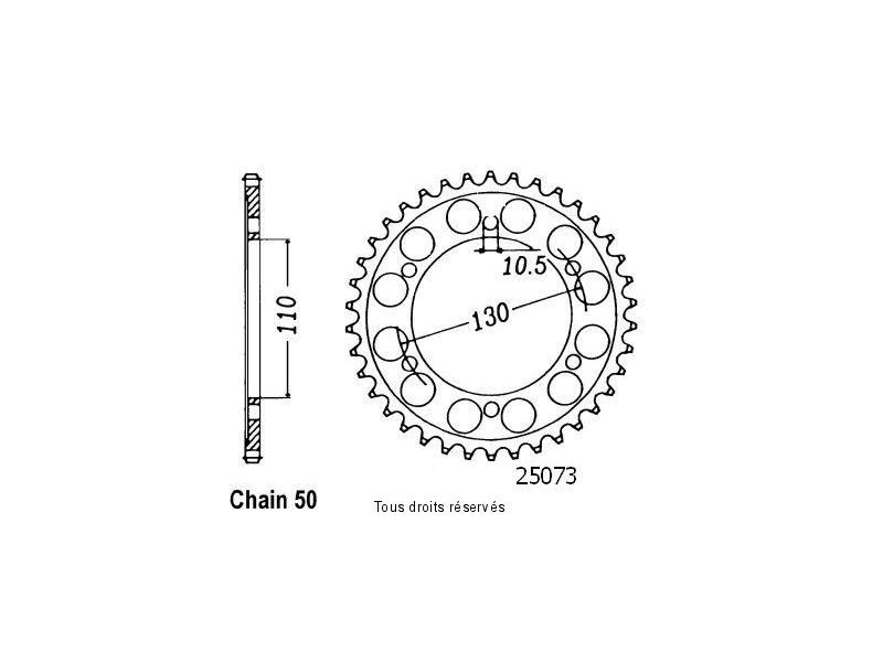 Couronne Fz-6 N/S   Pas530/Z460