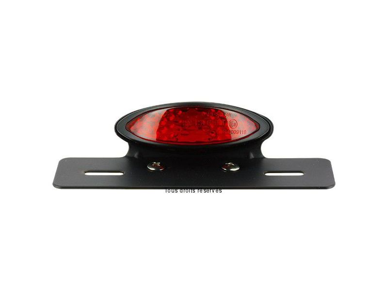 Feux Arr Ovale + Sup de Plaque Cabochon Rouge0