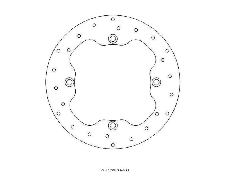 Disque Frein Honda Ø256x166x144,4  NbTrou4xØ10,5 Ep50