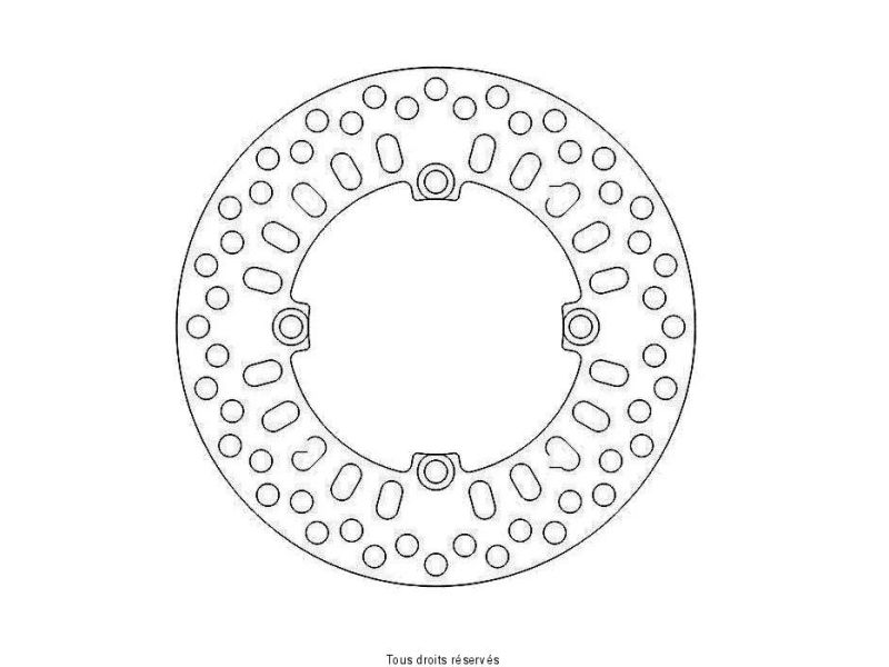 Disque Frein Honda Ø240x125x105  NbTrou4xØ6,5 Ep4,50