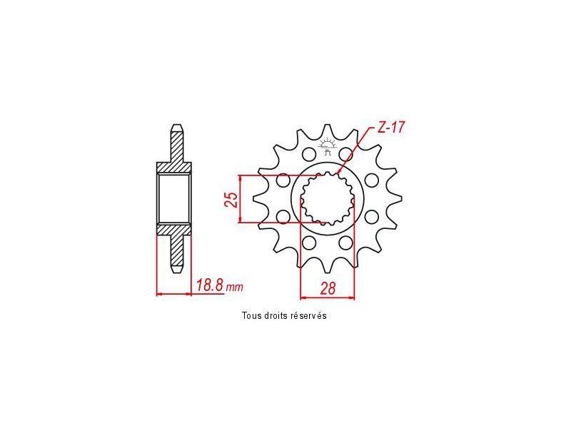 Pignon Esjot Lightweight BMW Vendu sous Blister0
