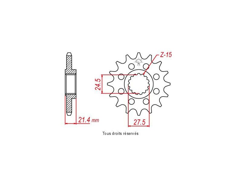 Pignon Esjot Lightweight Aprilia Vendu sous Blister0