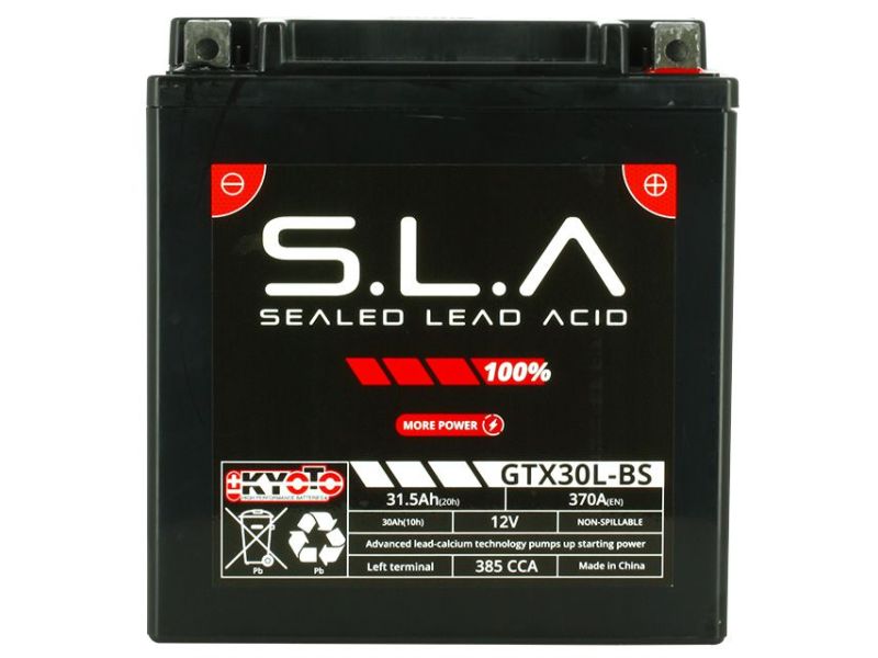 GTX30L-BS Batterie SLA-AGM - Sans Entretien - Prête à l'Emploi0
