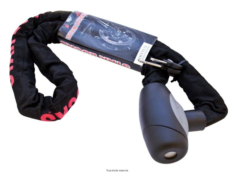 Antivol Cylindre + Chaîne Longueur : 120 cm  0