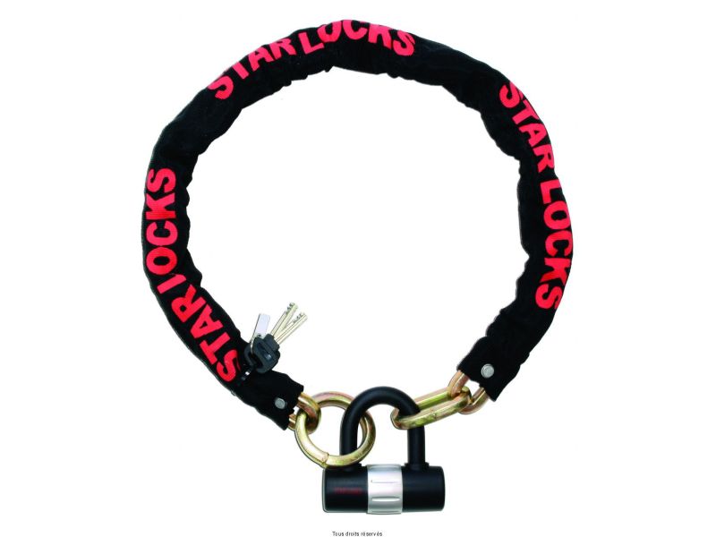 Chaine + Cadenas Ø 10 x 10 x 1000 mm  0