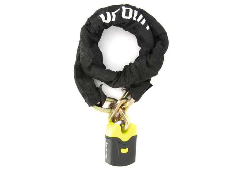 Antivol  Chaine + Cadenas - U4K - Ø10/Lg 120cm - Noir-Jaune0