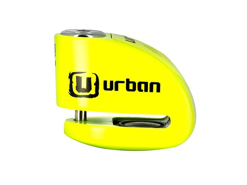 BLOQUE-DISQUE UNIVERSEL + ALARME  (SCOOTER) - UR906 - Ø6 - Jaune Fluo0