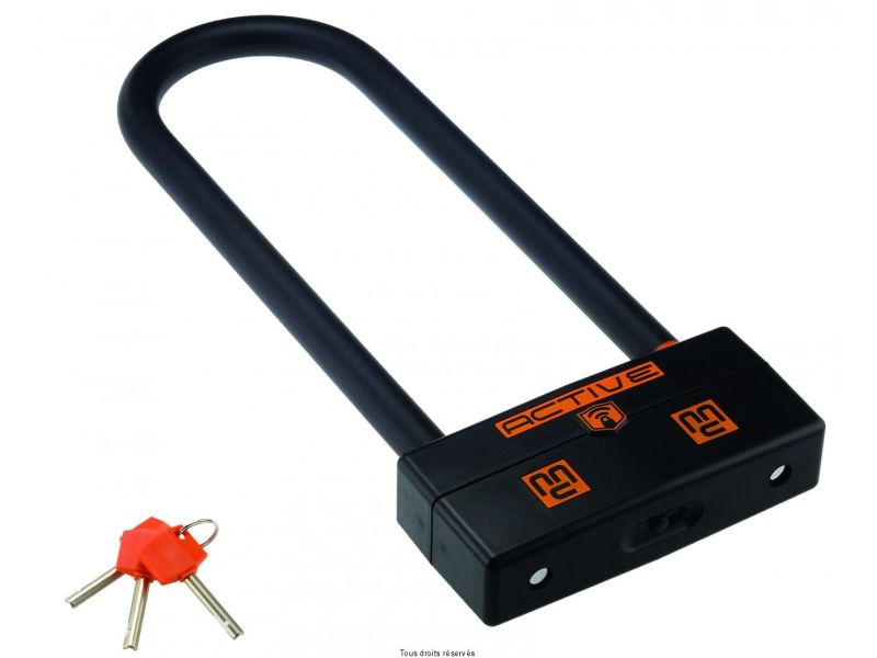 Antivol U avec Alarme 95 x 250mm  SRA/NF/FFMC Protection physique et sonore 0