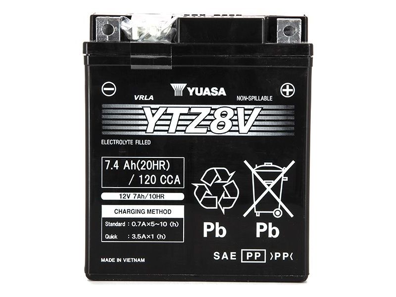 Batterie YTZ8-V SLA-AGM - Sans Entretien - Prête à l'Emploi0