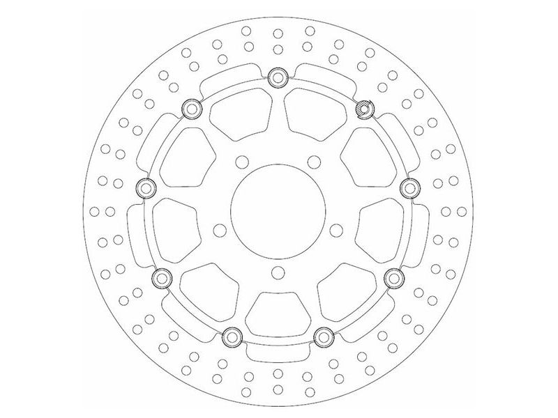 Disque de Frein Triumph Ø320x100.5x78 NbTrou5xØ10.5 Ep5 Déport 14.50