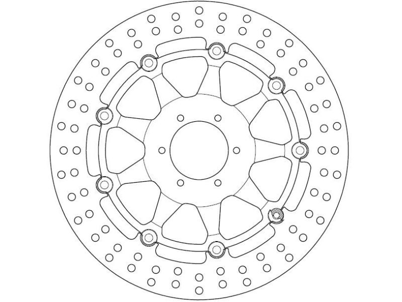 Disque de Frein flottant  Cagiva - Homologué TÜV0