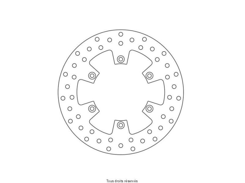 Disque Frein Kawasaki Ø221x116x101  NbTrou6xØ6,5 Ep40