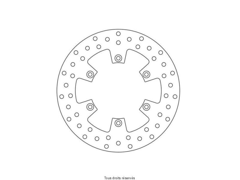 Disque Frein Kawasaki Ø221x116x101  NbTrou6xØ6,5 Ep40