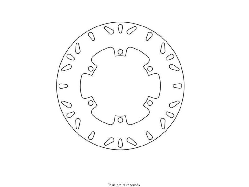 Disque Frein Kawasaki  Ø270x150x130  NbTrou6xØ10,5 Ep50